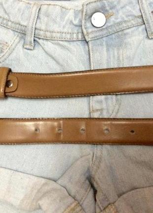 Фирменный кожаный ремень vera pelle italy,ремешок,пояс,поясок