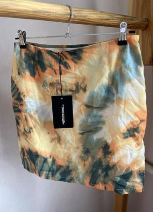 Новая женская юбка юбка в стиле пад тай пад-тай разноцветная короткая мини обтягивающая4 фото