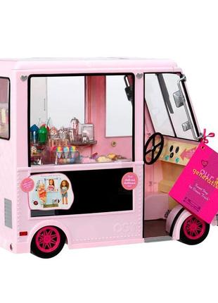 Транспорт для ляльок our generation фургон з морозивом рожевий (bd37363z)