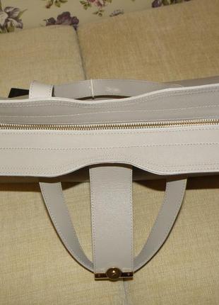 Сумка з саф'янової шкіри enrico fantini shoulder bag, італія, оригінал9 фото