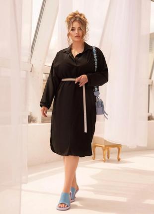 Жіноча сукня туніка 50-54,  56-60  чорний, малина, м'ята5 фото