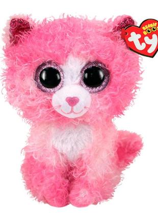 М'яка іграшка ty beanie boo's кошеня реган рожеве 25 см (36479)