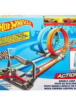 Трек hot wheels подвійна петля (gfh85)3 фото