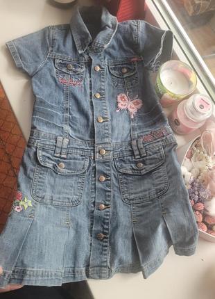 Джинсовое платье