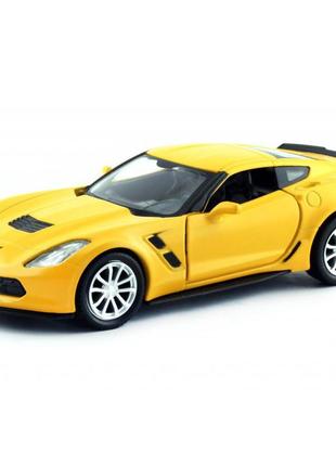 Автомодель uni-fortune chevrolet corvette c7 жовта 1:32 (554039м(с)