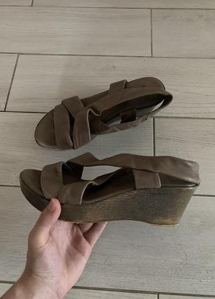 Шкіряні босоніжки натуральна шкіра