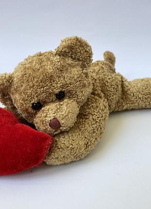 М'яка іграшка плюшевий ведмедик із серцем1 фото
