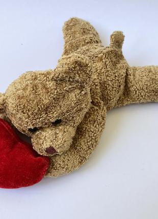 М'яка іграшка плюшевий ведмедик із серцем3 фото