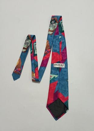 Шелковый галстук с принтом.3 фото