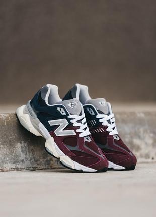 Женские кроссовки new balance 9060 bordo blue 36-37-38-39