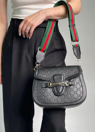 Сумочка шкіряна в стилі gucci