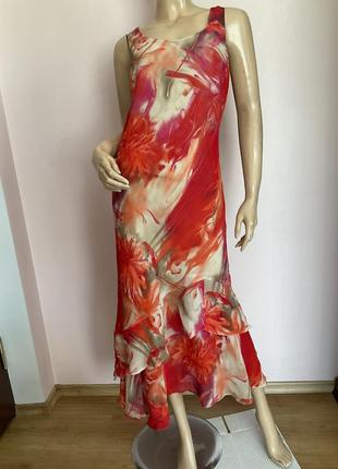 Длинное вискозное платье / l- xl /