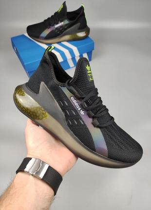 Мужские черные кроссовки adidas1 фото
