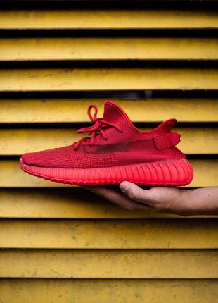 👟 кроссовки adidas yeezy boost 350 v2 red / наложка bs👟