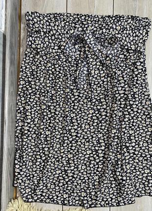 Платье с обнаженными плечами платья в цветочный принт ромашки очень большого размера батал shein, xxxl 60-62р4 фото