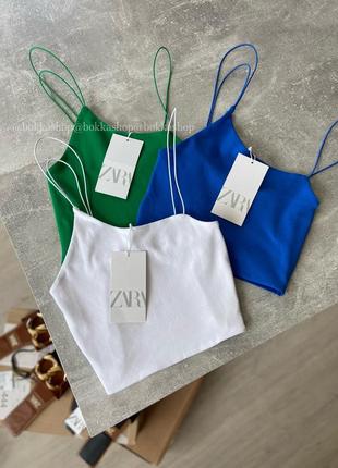 Топ на бретелях zara2 фото