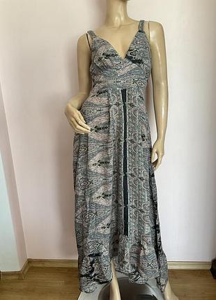 Длинное вискозное платье//s/ brend warehouse
