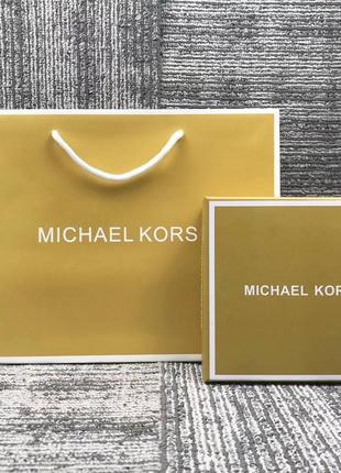 Жіночий ремінь michael kors у подарунковій упаковці чорний / коричневий на подарунок7 фото