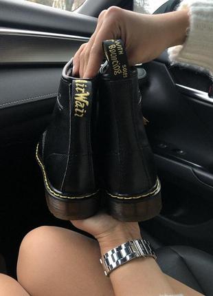 Зимние ботинки dr.martens в черном цвете с мехом (осень-зима-весна)😍3 фото