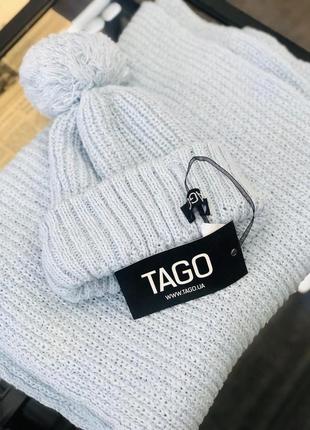 Шапка и шарф, шерсть новые украинского дизайнерского бренда tago1 фото