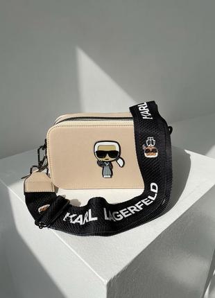 Сумочка karl lagerfeld snapshot beige