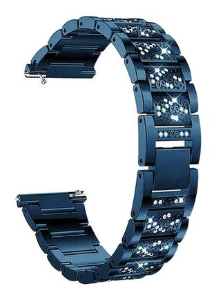 Ремінець для apple watch swarovski  з камінцями  blue  •38/40/41mm