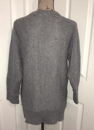 Теплый серый джемпер кофта свитер h&m m размер2 фото