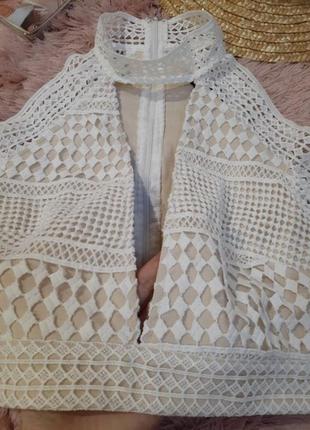 Невероятная кружная кружевная ажурная блуза топ missguided s3 фото