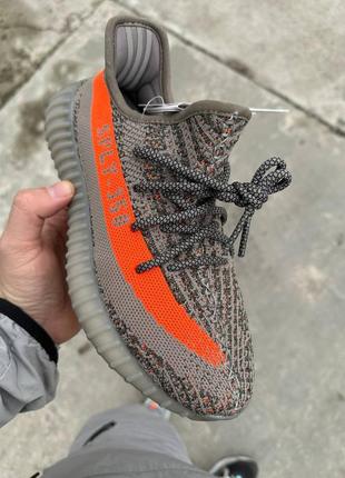 👟 кроссовки adidas yeezy boost 350 v2 beluga / наложка bs👟4 фото