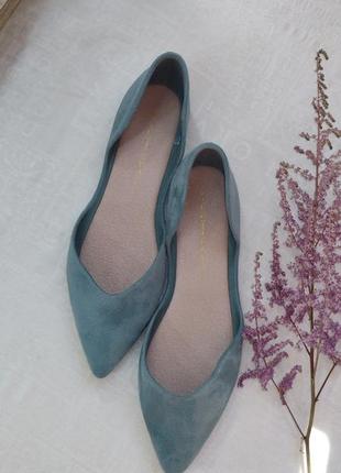 Балетки штучна замша