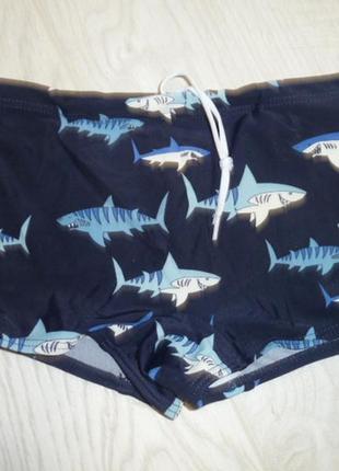 Плавки с акулами на 8-9 лет и 10-11 лет: