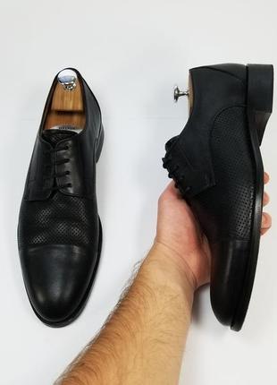 Il passo handmade made in romania туфлі шкіряні класичні чорного кольору