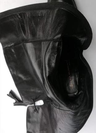Шикарные кожаные сапоги итальянского бренда lea foscata5 фото