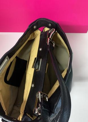 Брендовая кожаная сумка borse in pelle