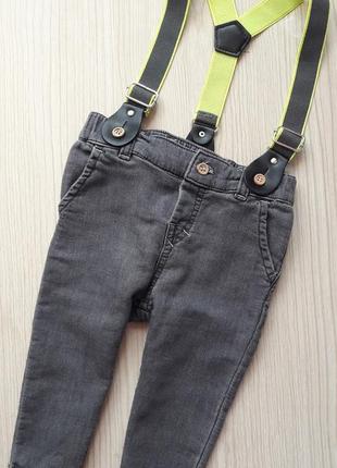 Круті джинси 68р на підтяжках1 фото