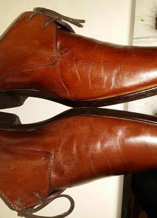 Коричневые мужские туфли классические сlarks 42р натуральная кожа