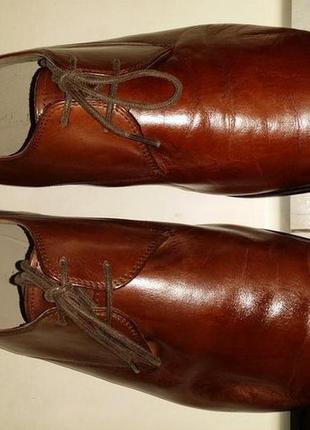 Коричневые мужские туфли классические сlarks 42р натуральная кожа2 фото