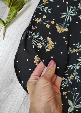 Стмльная блуза туника футболка удлиненная в цветы стильная5 фото