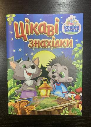 Книга-віммельбух цікаві знахідки. країна розваг. синя