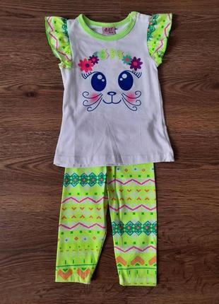 Літній дитячий костюм для дівчинки 80-86 см