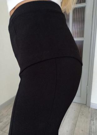 Черная юбка миди6 фото