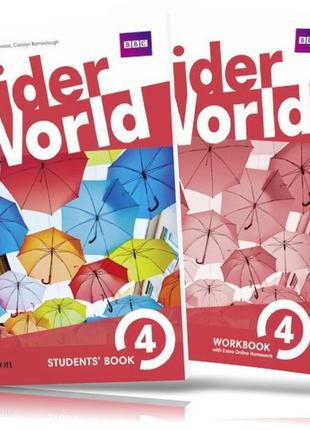 Комплект   wider world 4, student's book + workbook / підручник + зошит англійської мови1 фото