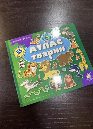 Книга зазирни у віконце. атлас тварин. 55 віконець