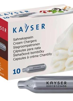 Капсулы (баллончики) n2o для сливок kayser 10шт