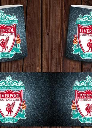 Чашка белая керамическая "фк ливерпуль" liverpool  abc