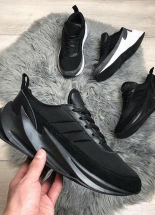 Мужские кроссовки adidas shark boost black размер 45 (29см)