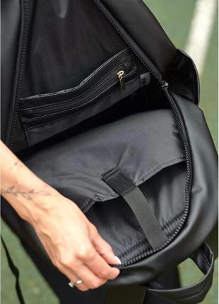 Жіночий рюкзак sambag zard lrt чорний з принтом abstract7 фото