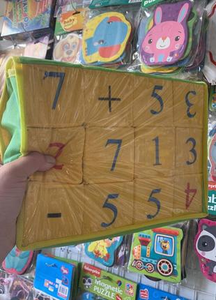 М'які кубики математика 12 шт. розумна іграшка3 фото