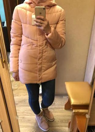 Куртка парка зима зимняя зимова холлофайбер теплая модная тренд 20201 фото
