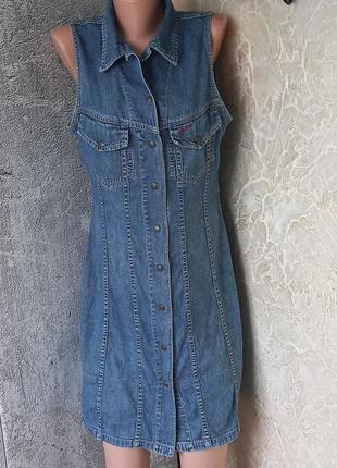 # розпродажу акція 1+1=3#big star#літнє джинсове плаття сорочка р. l/m #